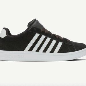 K-Swiss Men's Court Tiebreak II Sneaker (Black/White)